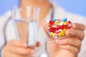 The doctor prescribes antibiotics for the treatment of prostatitis